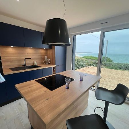Le Bruit Des Vagues Villa Les Pieux Екстериор снимка