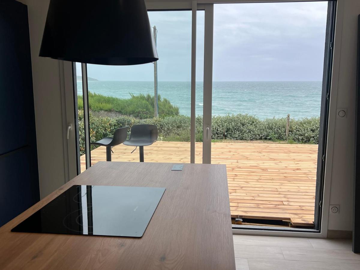 Le Bruit Des Vagues Villa Les Pieux Екстериор снимка