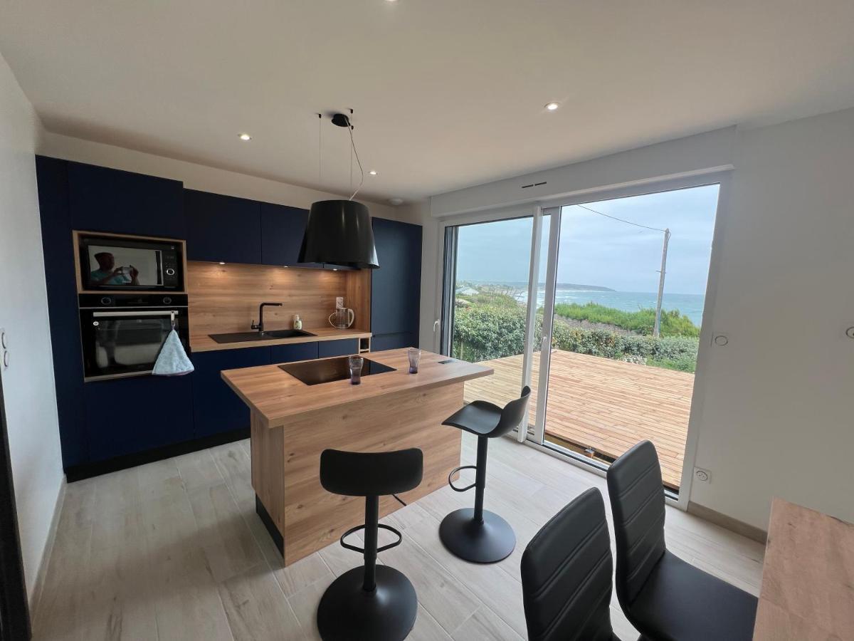 Le Bruit Des Vagues Villa Les Pieux Екстериор снимка