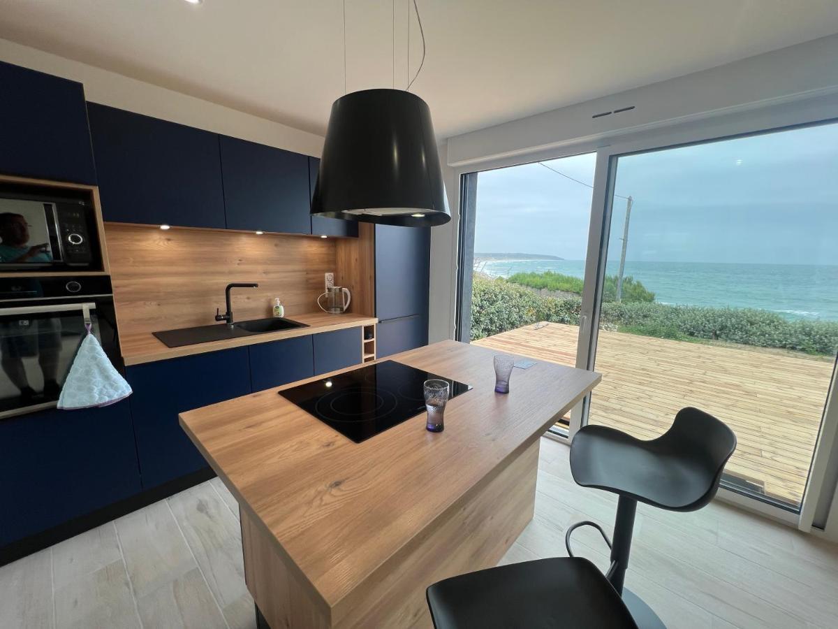 Le Bruit Des Vagues Villa Les Pieux Екстериор снимка
